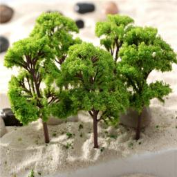 Árvores Modelo Miniatura para Construção Paisagem, Layout Cenário, Diorama Wargame, Acessórios Paisagem, 4cm, 10Pcs - Image 2