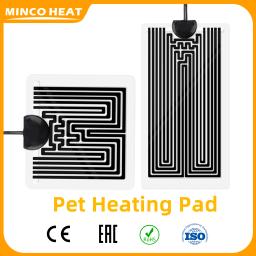 Minco aquece 220v-240v 5w/7w/14w/20w grafeno répteis almofada de aquecimento do animal de estimação almofada de aquecimento withtemperature controlador - Image 1