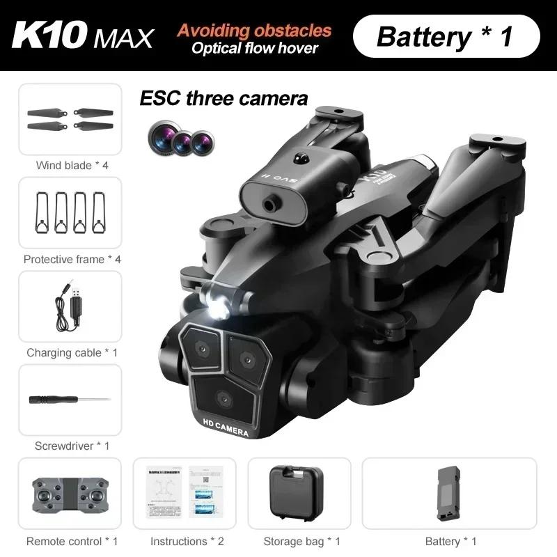 K11 MAX Drone 8K HD Dobrável FPV ESC RC Tripple Camera Fluxo Óptico Posicionamento Brushless Lauching Bombas de Água - Image 1