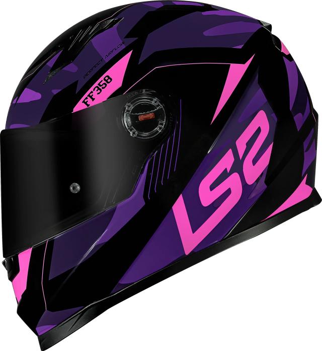 LS2 FF358 Capacete de Moto Masculino e Feminino - Segurança e Estilo ECE Aprovado