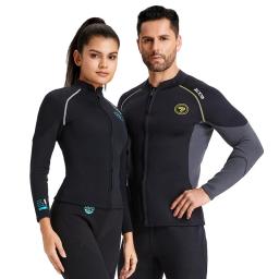 Terno de surf em neoprene para homens e mulheres, terno de mergulho com snorkel, jaqueta e calça, terno dividido, alta qualidade, 1,5mm - Image 1