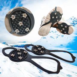 Chaves de neve antiderrapantes para sapatos, pinça de gelo, pico para escalada de inverno, picos ao ar livre, grampos antiderrapantes, 5 dentes - Image 1