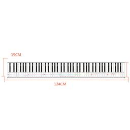 Piano portátil impermeável, PE teclado prática cartão, instrumentos musicais, flexível 88 chave, eletrônico - Image 6