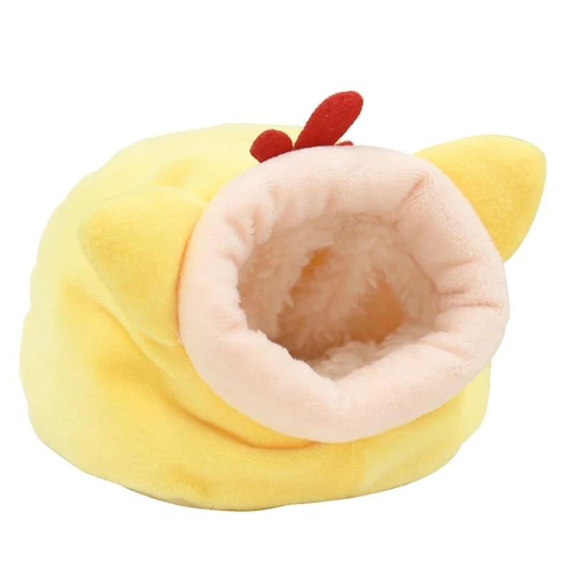 Velvet Hamster Cage Hammock para pequenos animais de estimação, roedores, cama, casa suprimentos, ninho quente, dormir suprimentos, cobaias, furão, coelho - Image 1
