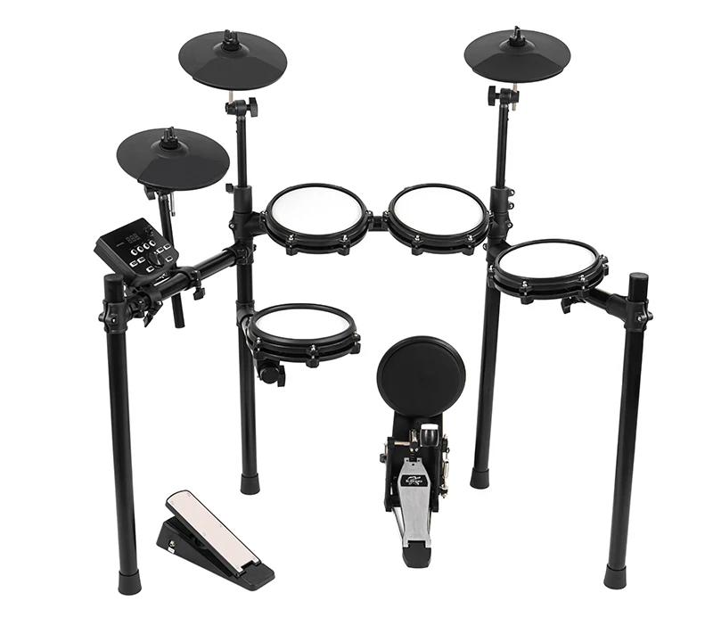 Percussão eletrônica Drum Set, Percussão Kit Drum, padrão instrucional, 5 Bateria, 3 Pratos - Image 1