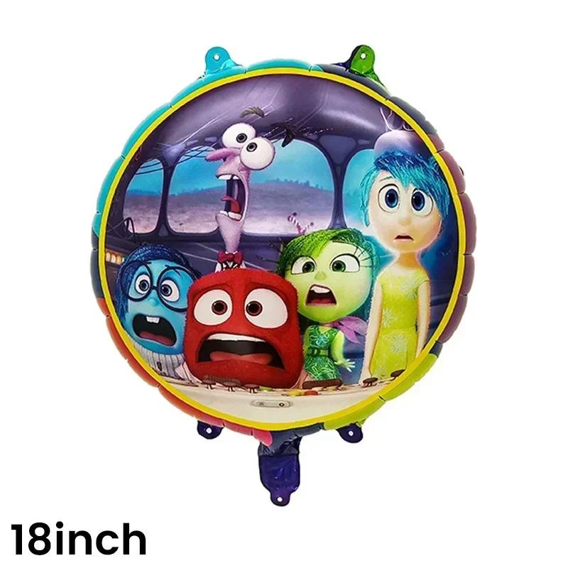 Decoração de Feliz Aniversário, Kit de Talheres Tema Cartoon, Balões Alegria, Material de Festa, Presente Menino e Menina, Brinquedos para Crianças, Inside Out 2 - Image 1