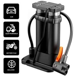 Bomba portátil de pedal com medidor Bomba de ar de bicicleta de alta pressão Bomba de motocicleta elétrica para bicicletas Brinquedo inflável de bola - Image 1