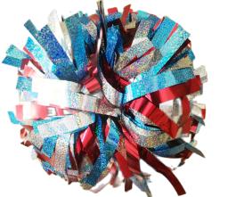 Cheerleader profissional Pom Pom, metálico, misturado Lazer, plástico misto, cor personalizada - Image 1