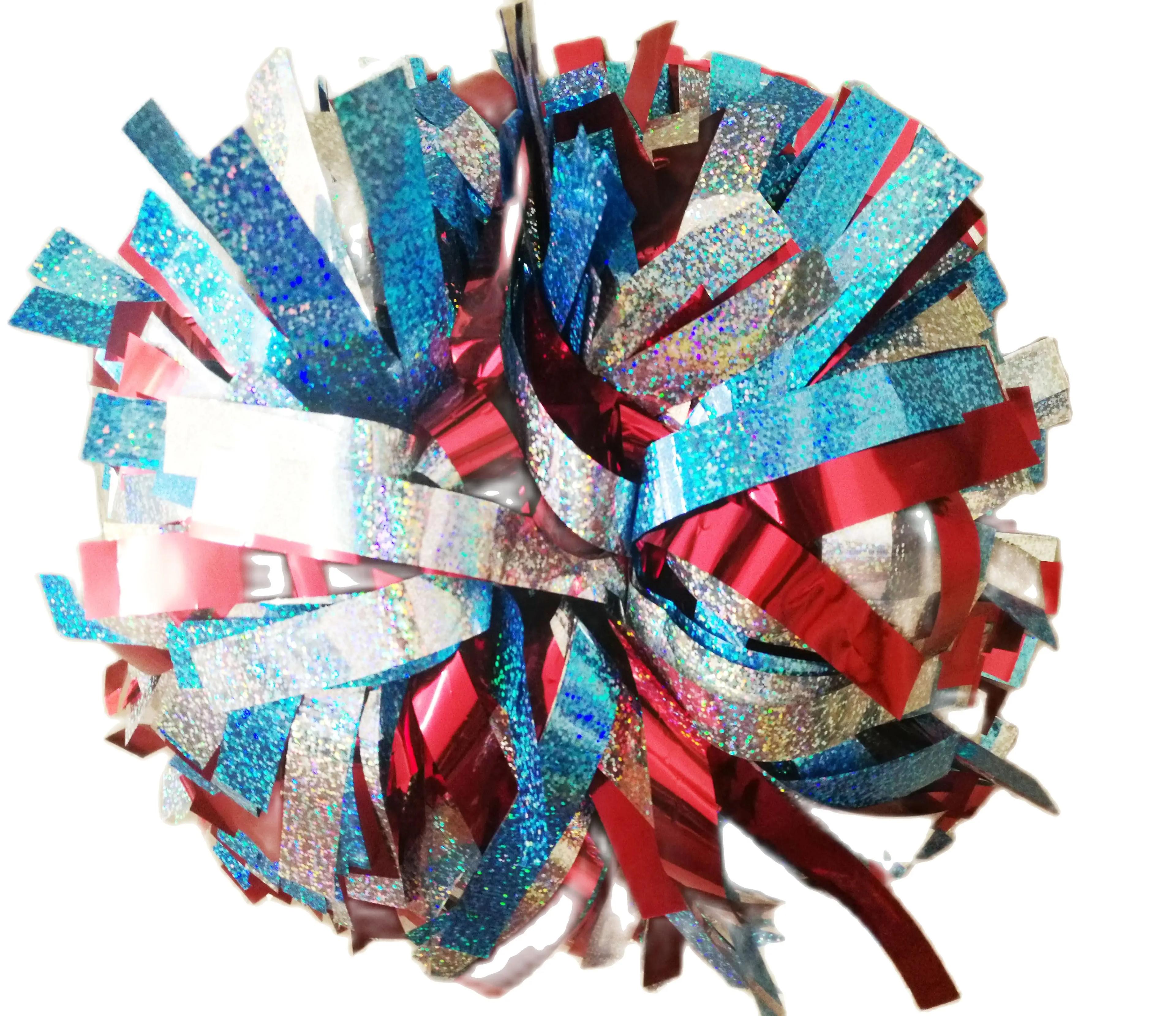 Cheerleader profissional Pom Pom, metálico, misturado Lazer, plástico misto, cor personalizada - Image 1