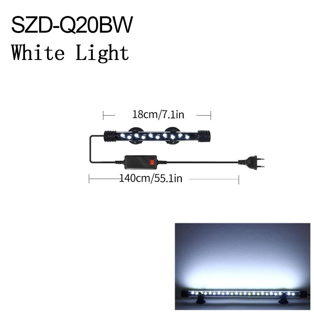 18-54cm aquário luz tanque de peixes submersível luz da lâmpada subaquática à prova d' água luzes led iluminação do aquário - Image 1
