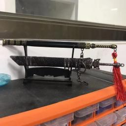 Mo dao zu shi anime espada simulação arma wei wuxian yi ling lao zu lan wangji coleção modelo liga chaveiro decoração de mesa - Image 2