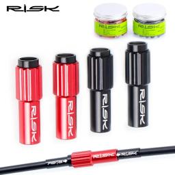 2 unidades/pacote risco 4mm mountain road bicicleta inline cabo ajustador adaptador parafuso de ajuste desviador mudança cabo freio - Image 1