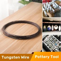 1/2/3mm cerâmica ferramentas de alta temperatura resistente fio de tungstênio pendurado queima cerâmica jóias pequenos objetos forno de fogo 1m - Image 1