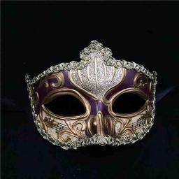 Elegante falso meia máscara facial festival aldult masculino feminino masquerade música veneziano jazz convenção mostrar festa decoração - Image 3