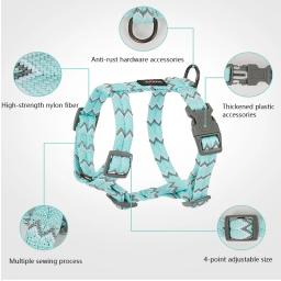 Arnês de Nylon Ajustável Respirável Pet, Colete para Cachorro, Peito e Costas, Médio e Grande Travesso, Caminhada de Segurança e Chumbo, Esportes em Forma de I - Image 6