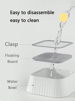 Anti-Knock Suspensão Pet Drinking Bowl, Não-molhar a boca, grande capacidade, Dispenser de água, cão e gato Alimentação - Image 2