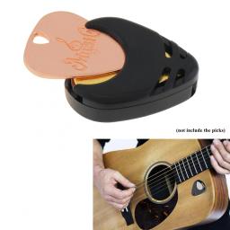 5 pçs palhetas de guitarra titular plástico stick-on palheta caso acessórios de guitarra elétrica para baixo ukulele - Image 6