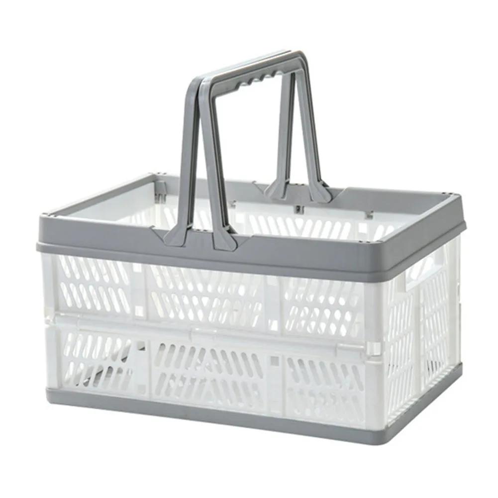 Outdoor Camping Folding Storage Box, Caixa de comida do carro, Travel Storage Bag, Camping Equipment, Tableware Storage - Image 1