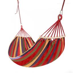 Anti-Rollover Hammock para acampamento ao ar livre, lona espessa, paraquedas, móveis de malha, cama pendurada no quintal - Image 4