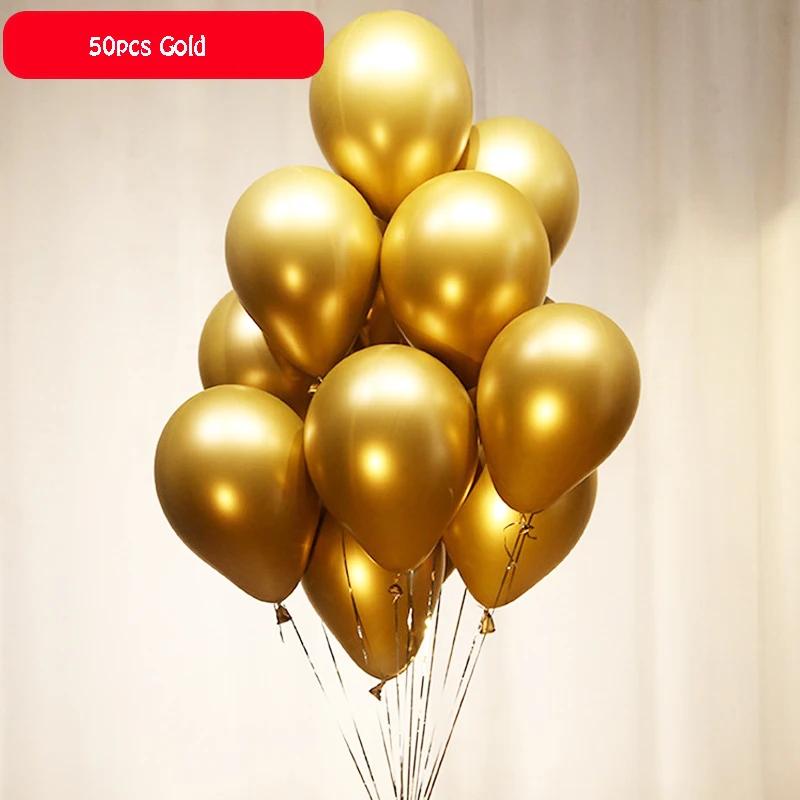 10/20/30 pçs balões longos látex metalic chrome 260 magia amarrando torção balões festa para o aniversário do casamento decorações de aniversário - Image 1