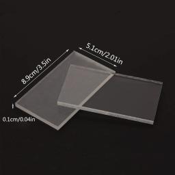 Cartões de Lugar Acrílicos claros Nomes De Convidados De Casamento Cartões De Assento De Mesa Retângulo Em Branco Placas De Acrílico Para Sinais De Assento, 50Pcs - Image 6