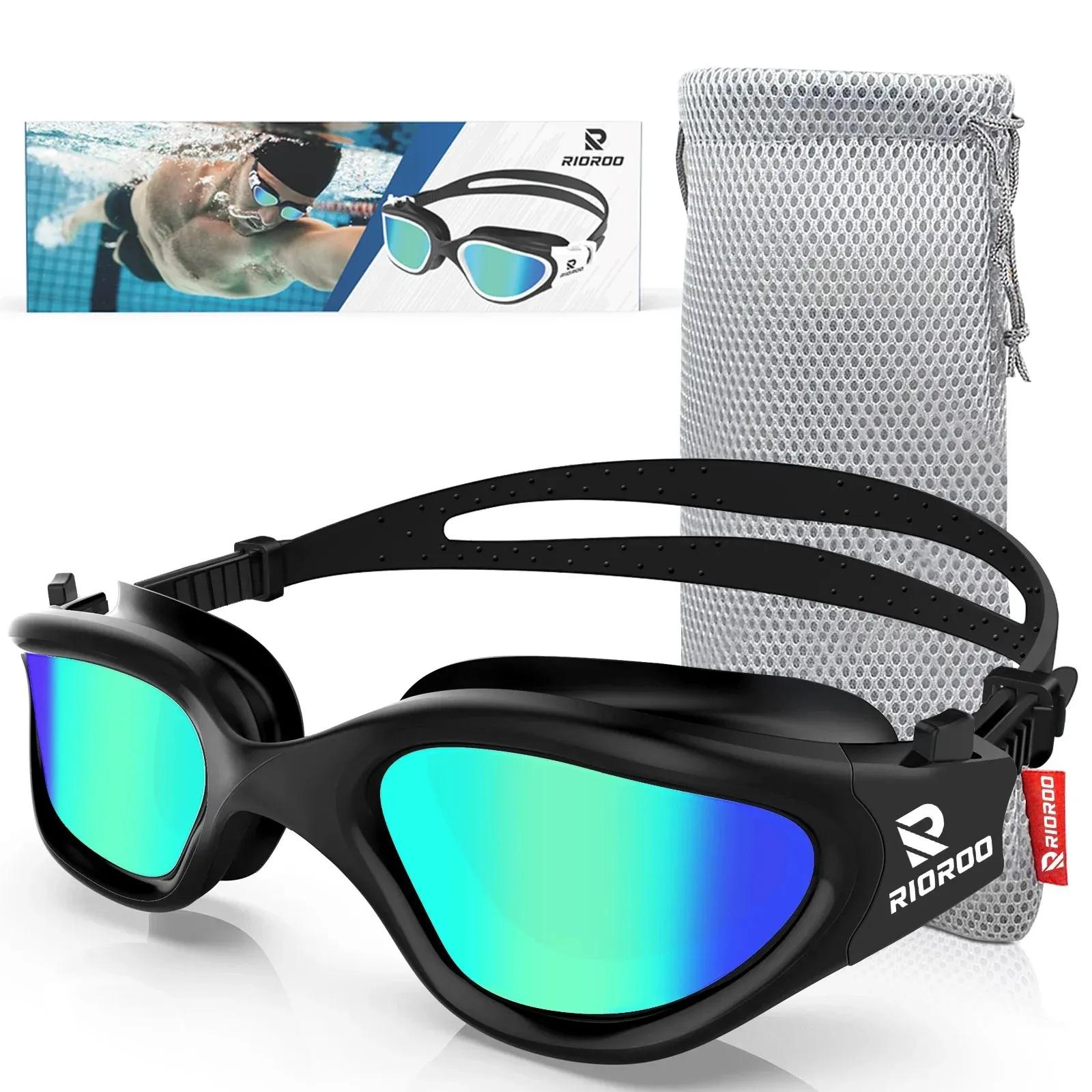 Adulto óculos de natação profissional anti-nevoeiro proteção uv das mulheres dos homens óculos de natação à prova dwaterproof água ajustável silicone inpool - Image 1