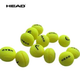 Cabeça Fluorescente Raquete De Tênis, Silicone Shock Absorber, Amortecimento Raquete Acessórios, Bola Amarela, 2Pcs por Lote - Image 1