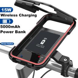 Suporte de celular impermeável para motocicleta e bicicleta, suporte de celular ajustável, suporte universal de bicicleta giratória de 360 ° - Image 3