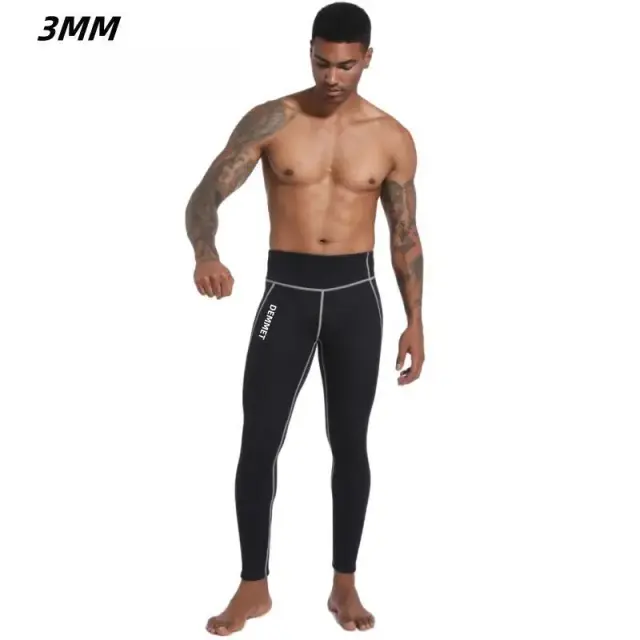 Calças de mergulho em neoprene para homens - Roupa molhada ideal para caiaque, rafting e surf, disponível em 1,5mm e 3mm