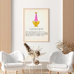 Pintura sobre tela com álcool, comida, sobremesa, livro de receitas, pop art, arte, pintura, imagens de parede, café, bar, café, decoração home - Image 5