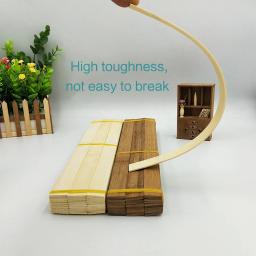 50pc multisize plana varas de bambu artesanato de madeira diy material artesanal fazendo materiais materiais de construção modelo de 30cm de comprimento - Image 3