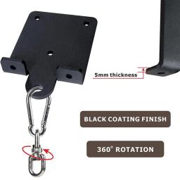 Cabide de saco de boxe de perfuração pesada rotação 360 gancho montado na parede teto saco pesado montagem para cadeira de yoga saco de boxe interior - Image 5