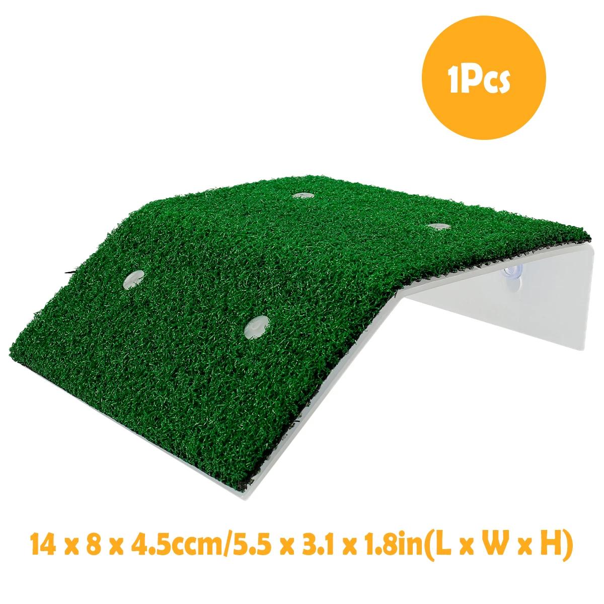 Plataforma de répteis habitat tartaruga prato de comida rastejando pet água tigelas de comida antiderrapante esconderijo cavernas abrigo tartaruga réptil piscina - Image 1