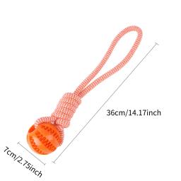 Bola de borracha para cães pequenos e médios, brinquedo mastigador, resistente a mordidas, interativo, pet, limpeza dos dentes - Image 5