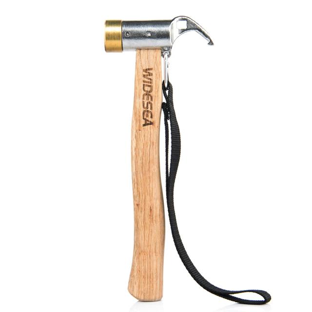 Widesea martelo de acampamento aço inoxidável cobre ao ar livre tenda peg estaca mallet com extrator estaca Grond prego montanhismo caminhadas