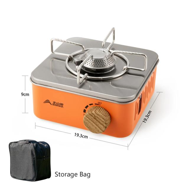 Fogão a Gás BISINNA Portátil para Acampamento e Piquenique - Poder de Fogo de 2800W com Forno para Cassetes