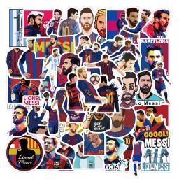 50Pcs Esportes Futebol Estrelas Graffiti Adesivos DIY Bagagem Guitarra Laptop Impermeável PVC Clássico Brinquedos Adesivos Reutilizáveis - Image 1
