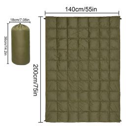Cobertor de acampamento macio ultraleve à prova d'água, forro de poncho, acessórios militares, caminhadas ao ar livre, viagem, almofada de dormir, colcha - Image 6