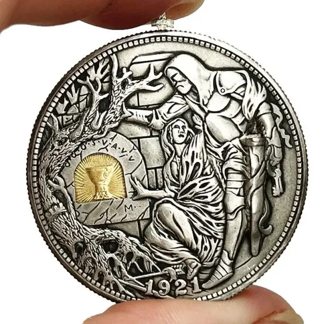Coleção Exclusiva: Réplica de Moedas Hobo e Roman Booteen com 14 Peças Artísticas e Mágicas para Colecionadores