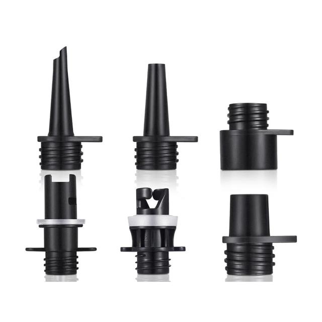 Kit Completo de Bomba de Ar Inflável com Bicos e Adaptadores para Barco e Paddle Board - 6 Peças