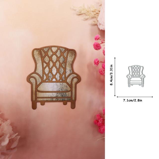 Molde de Aço Carbono Multifuncional para Móveis e Artesanato: Corte, Estampagem e Criação de Itens Decorativos