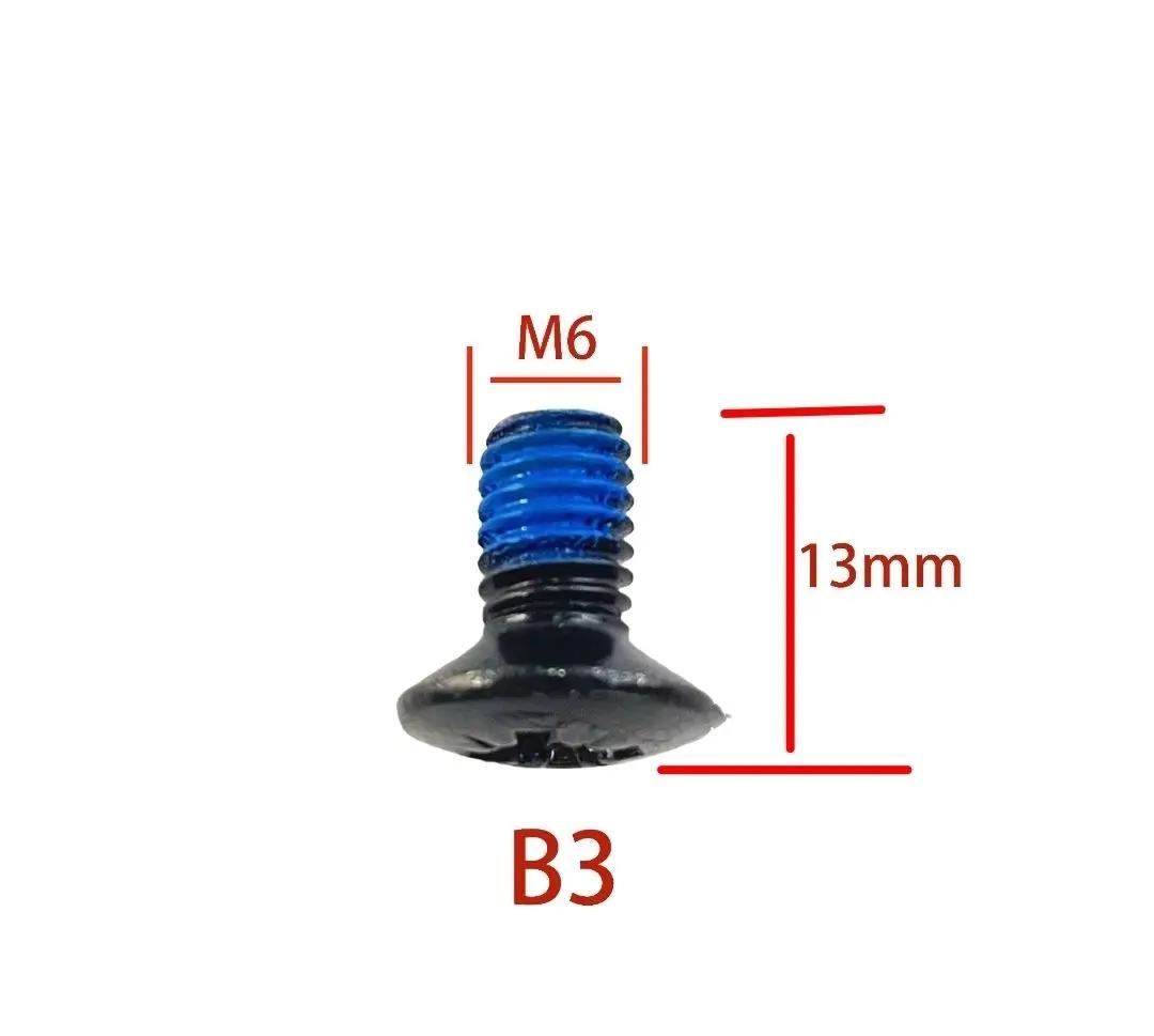 IGOSKI Conjunto de parafusos de ligação para snowboard preto, serve para a maioria das fixações, acessórios de esqui, peças esportivas ao ar livre, substituição, 12 conjuntos - Image 1