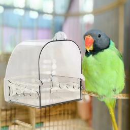 Tigela de água suspensa para periquitos, banho de pássaro, acessórios para gaiola, banheira, periquitos, Finch Budgie, pequenos pássaros, canário - Image 3