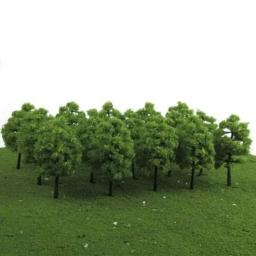20 pçs 3.5cm modelo árvores trem layout ferroviário diorama mini cenário escala de plástico cena construção paisagem decoração da árvore em miniatura - Image 2