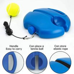 Tênis Base de ajuda de treinamento com corda elástica bola conjunto, Heavy Duty prática, Self-Duty Rebound treinador de tênis, parceiro Sparring dispositivo - Image 5
