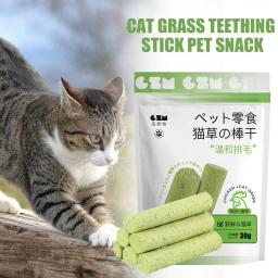 Cat Grass Teeth Cleaning Stick, Pet Snacks, Hairball Removal, Linha do cabelo suave, Pronto para comer, bebê - Image 4