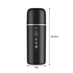 Copo de aquecimento portátil para carro, 500 ml, chaleira de aquecimento para viagem, display de isolamento oled inoxidável, copo de aquecimento elétrico inteligente, 12v 24v - Image 6