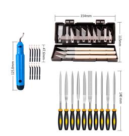 Cncfep 3d modelo de ferramenta de moagem deburring kit de faca de gravura ferramenta de escultura diy 3d impressora parte arquivo cortador raspador ferramenta de corte - Image 2