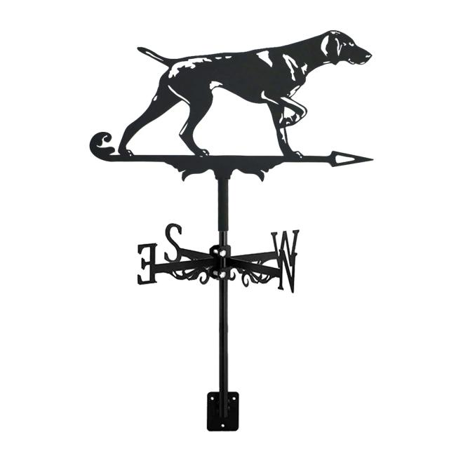 Decoração de Jardim Metal Foxhound: Weathervane de Cão para Telhado, Pátio e Cercas - Presente Perfeito para Amantes de Animais