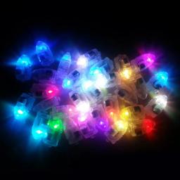 Conjunto colorido pequeno luzes led lâmpadas balão de papel lanterna decoração bateria embutida para festa de aniversário de casamento luz de iluminação - Image 3